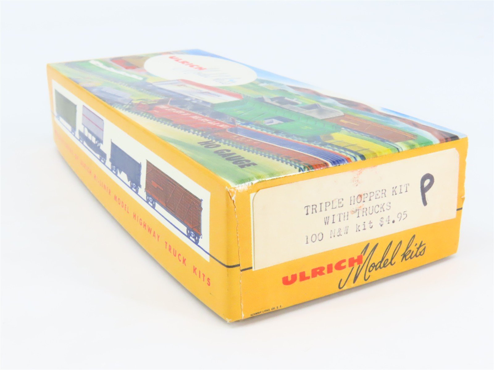 HO Scale Ulrich Kit 100 NW Norfolk & Western Railroad 3-Bay Hopper #101352