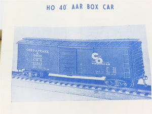HO Scale Roundhouse Kit B-300 AT&SF Santa Fe 40' Truss Side Box Car #128905