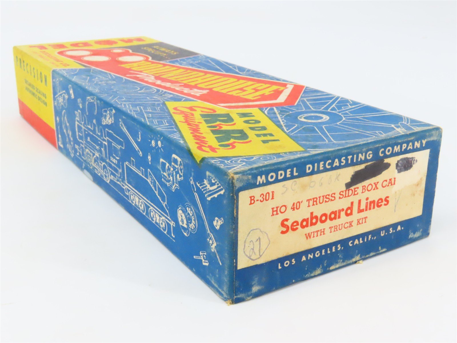 HO Scale Roundhouse Kit B-301 SBD Seaboard Lines 40' Truss Side Box Car #15411