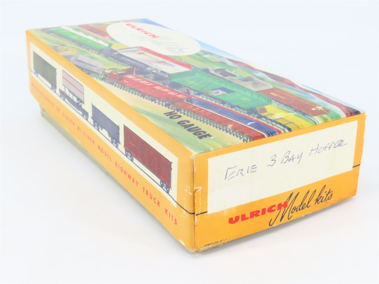 HO Scale Ulrich Kit ERIE Railroad 3-Bay Open Hopper #38756