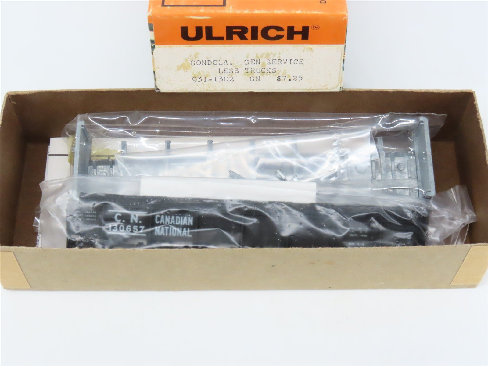 HO Scale Ulrich Kit 931-1302 CN Canadian National Railway Gondola #130657