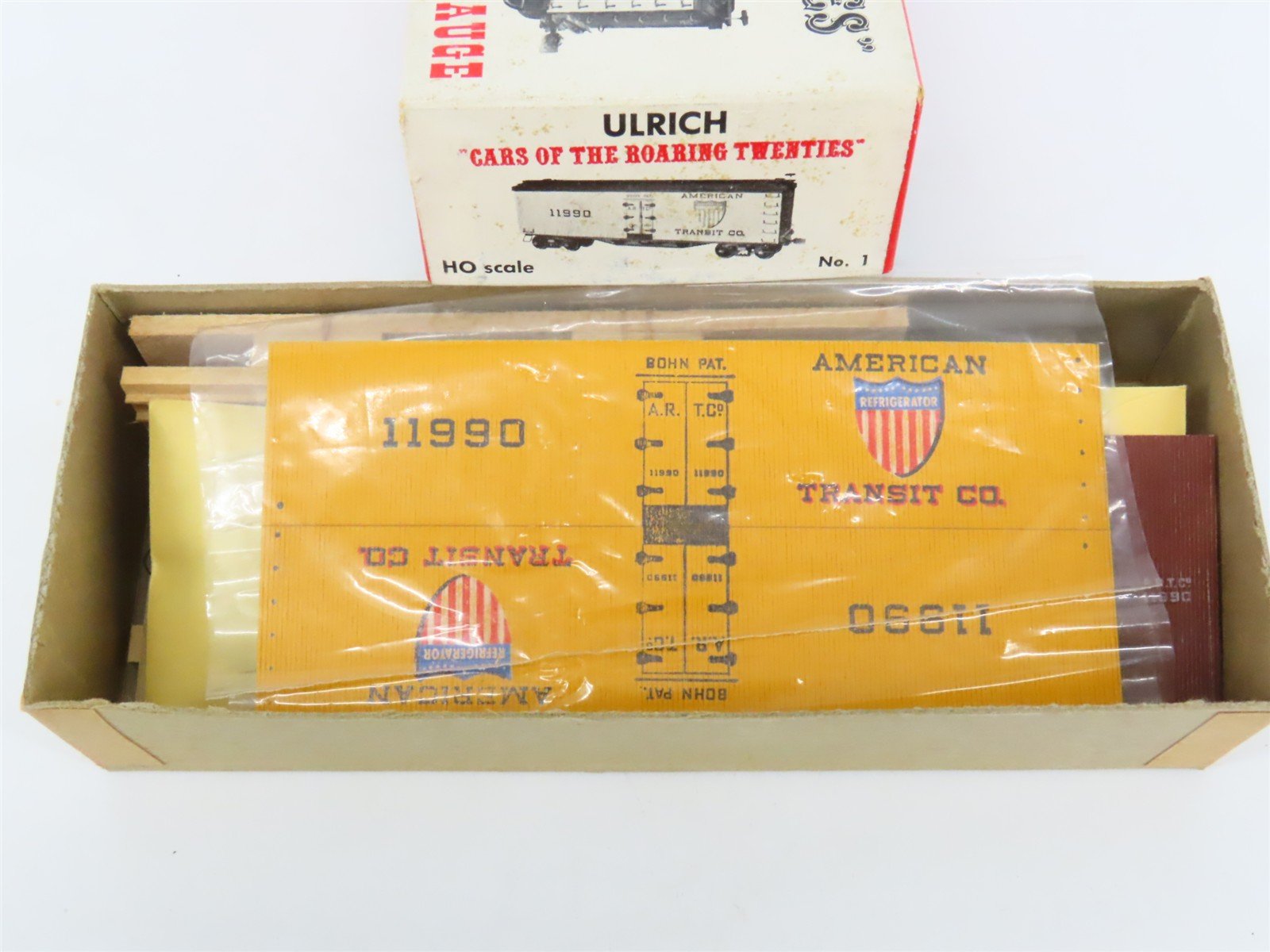 HO Scale Ulrich Kit No. 1 ARTCo American Transit Co Reefer #11990