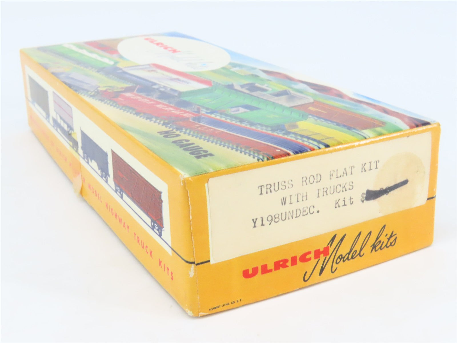 HO Scale Ulrich Kit Y198UNDEC. Undecorated Truss Rod Flat Car