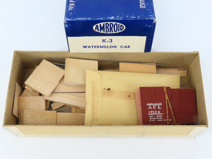 HO Ambroid Kit K-3 ACL Atlantic Coast Line Watermelon Ventilated Box Car #17199