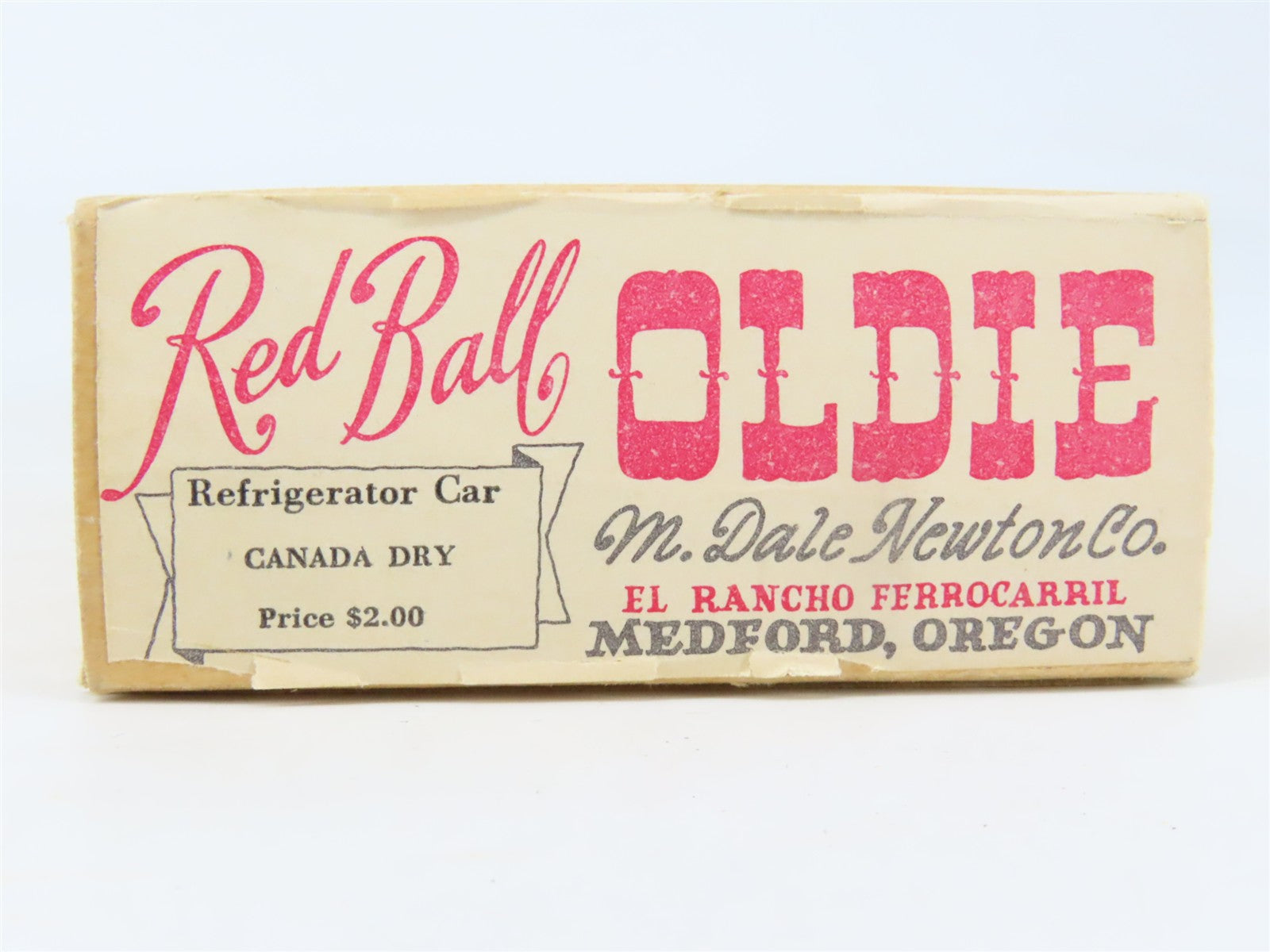 HO Scale REDBALL Oldie Kit GARE Canada Dry Ginger Ale Reefer #9104