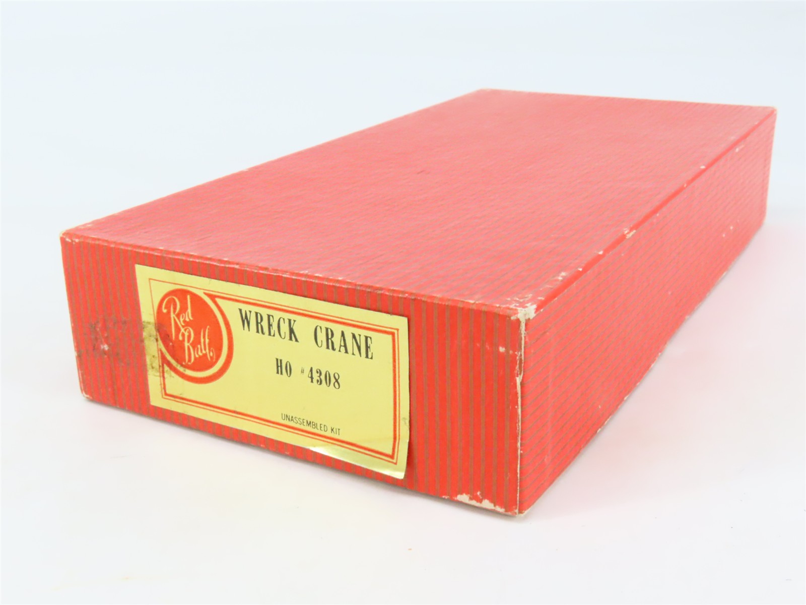 HO Scale REDBALL Kit 4308 Unpainted 200-Ton Wreck Crane