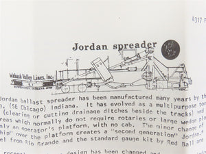 HO Scale REDBALL Kit 4317 Unpainted Ballast / Snow Jordan Spreader Car