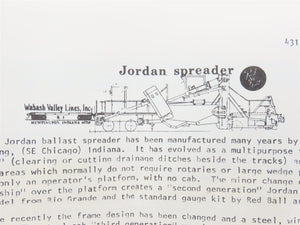 HO Scale REDBALL Kit #4317 Unpainted Ballast / Snow Jordan Spreader Car