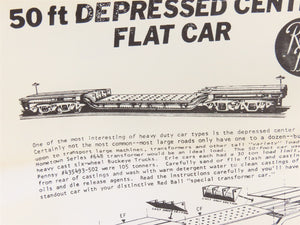 HO Scale REDBALL Kit #4320 Unpainted 200-Ton Flat Car