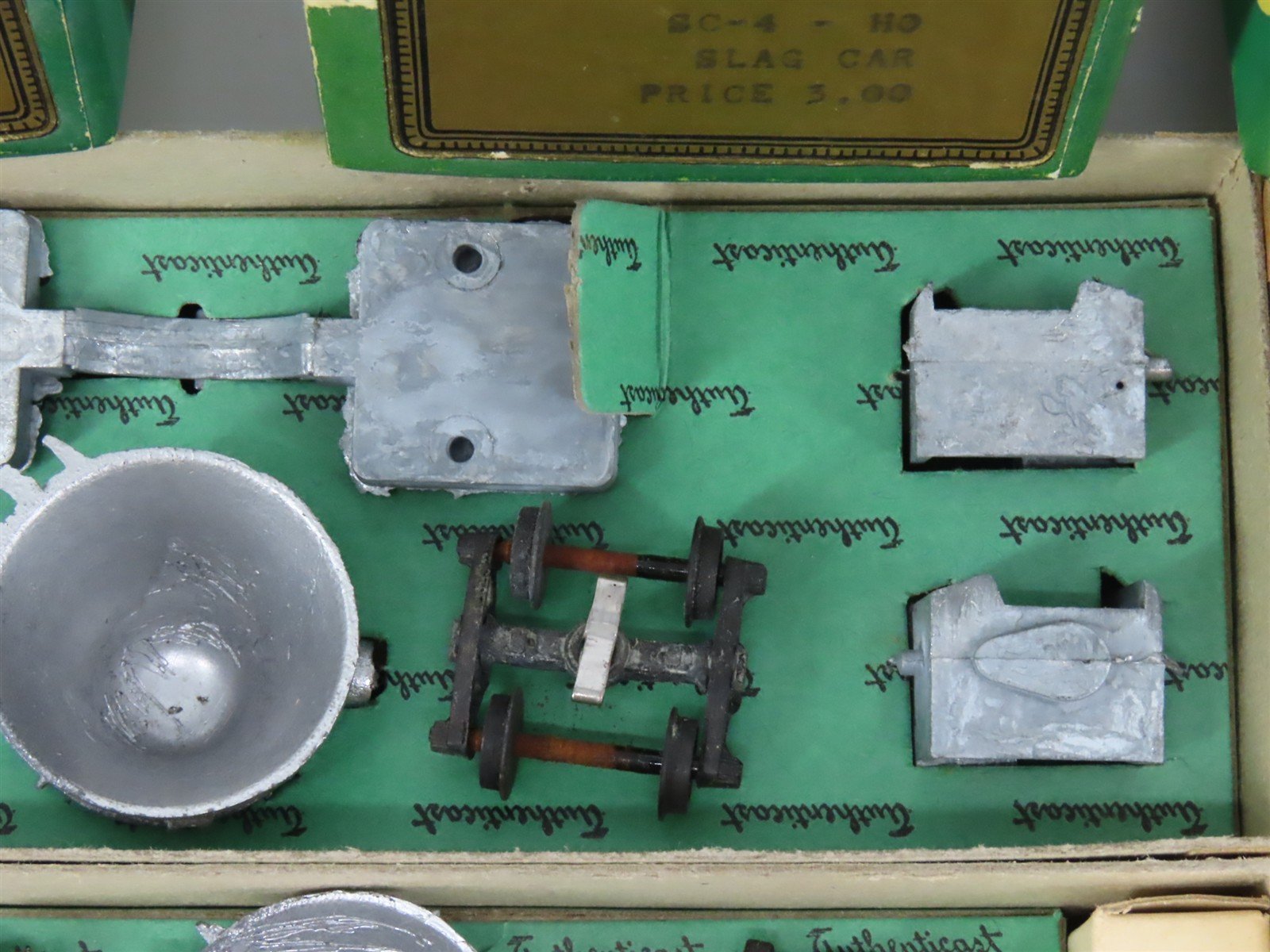 HO Scale Authenticast Kit SC-4 Unpainted Slag Car Set of 4