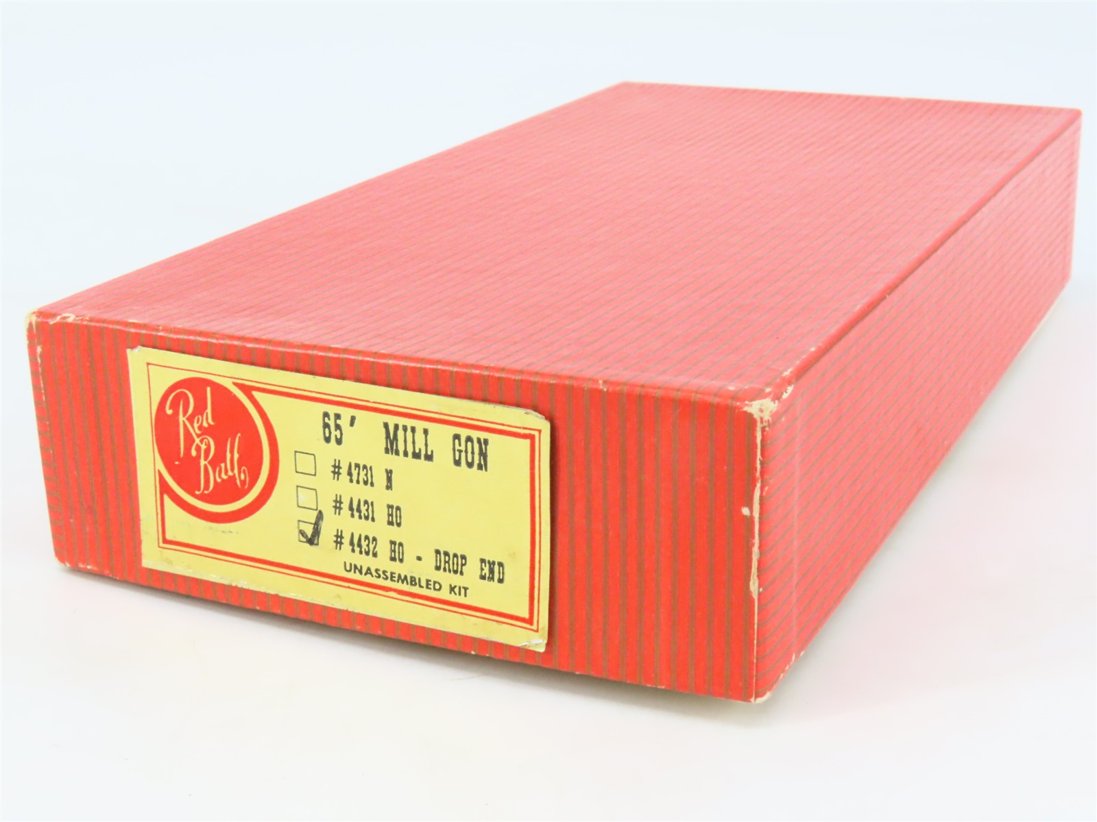 HO Scale REDBALL Kit #4432 Unpainted 65' Mill Gondola