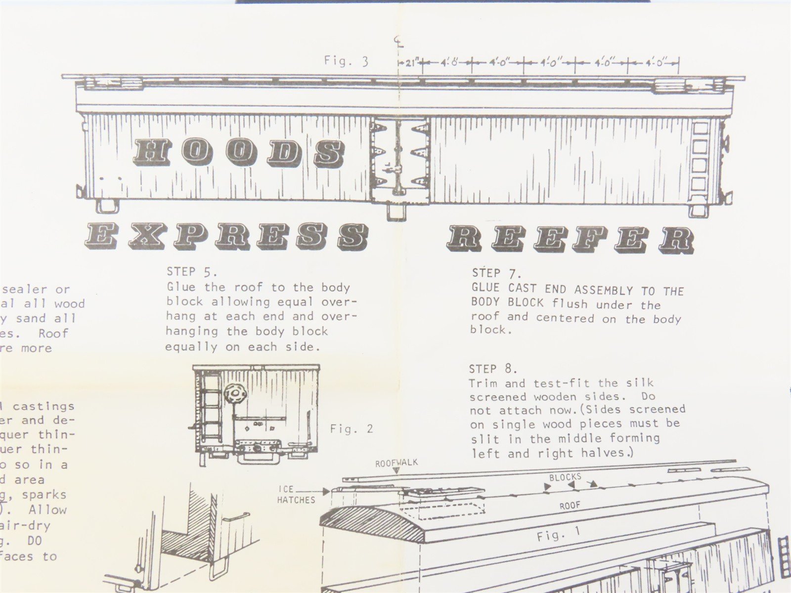 HO Scale REDBALL Kit #4580 GARE Hood's Grade A Milk Express Reefer #809