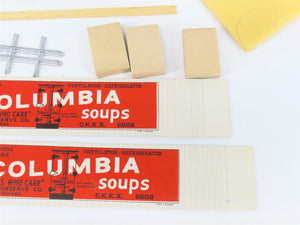 HO Scale REDBALL Oldie Kit CKKX Columbia Soups Reefer #2605
