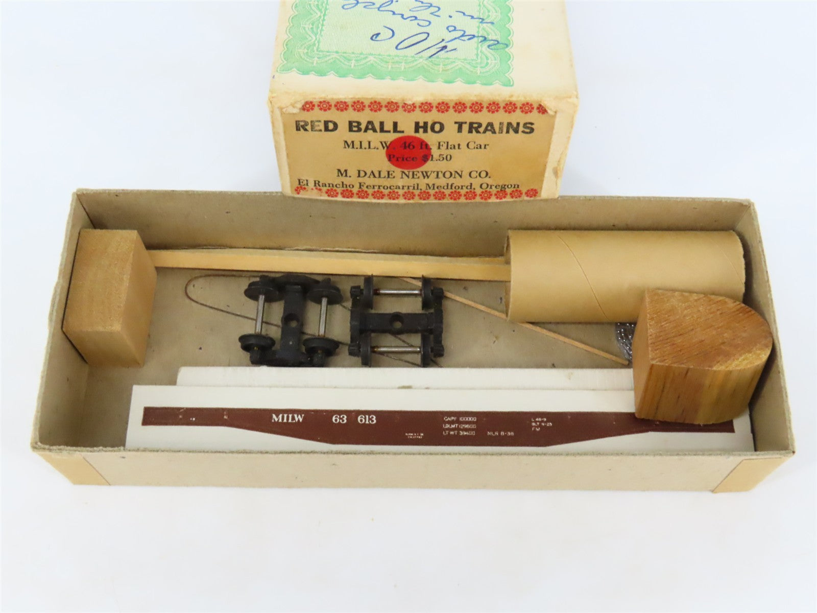 HO Scale REDBALL Kit MILW Milwaukee Road 46' Flat Car #63613