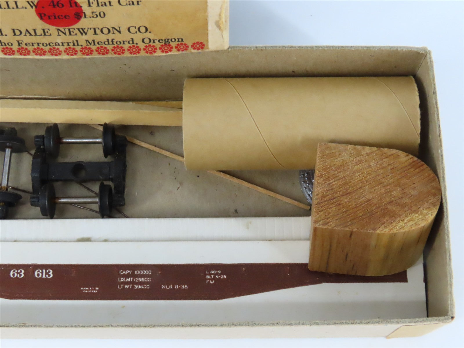 HO Scale REDBALL Kit MILW Milwaukee Road 46' Flat Car #63613