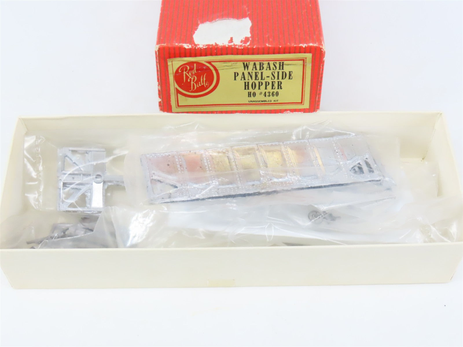HO Scale REDBALL Kit #4360 Wabash Panel-Side 2-Bay Hopper