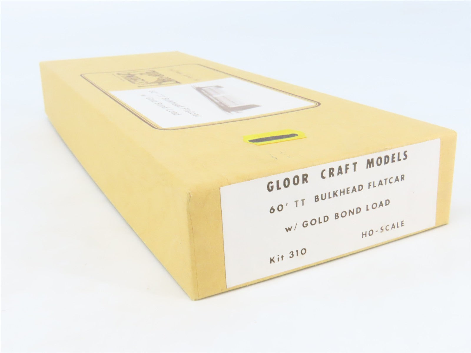 HO Gloor Craft Models Kit 310 PTTX Trailer Train 60' Bulkhead Flat Car w/ Load