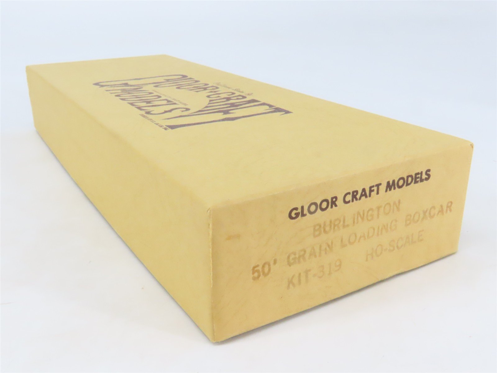 HO Scale Gloor Craft Models Kit 319 CB&Q Burlington 50' Grain Loading Box Car