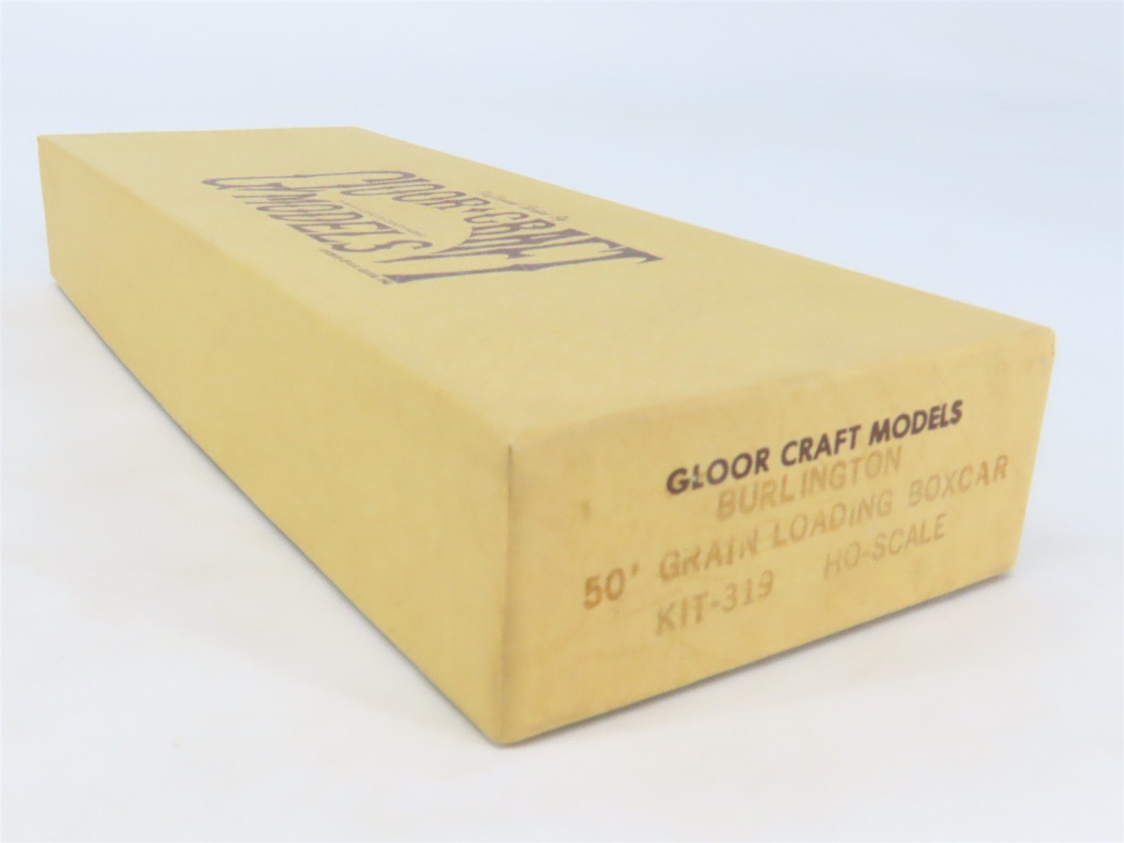 HO Scale Gloor Craft Models Kit 319 CB&Q Burlington 50' Grain Loading Box Car