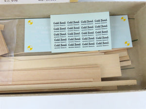 HO Gloor Craft Models Kit 310 PTTX Trailer Train 60' Flat Car w/ Gold Bond Load