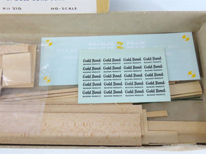 HO Gloor Craft Models Kit 310 PTTX Trailer Train 60' Flat Car w/ Gold Bond Load