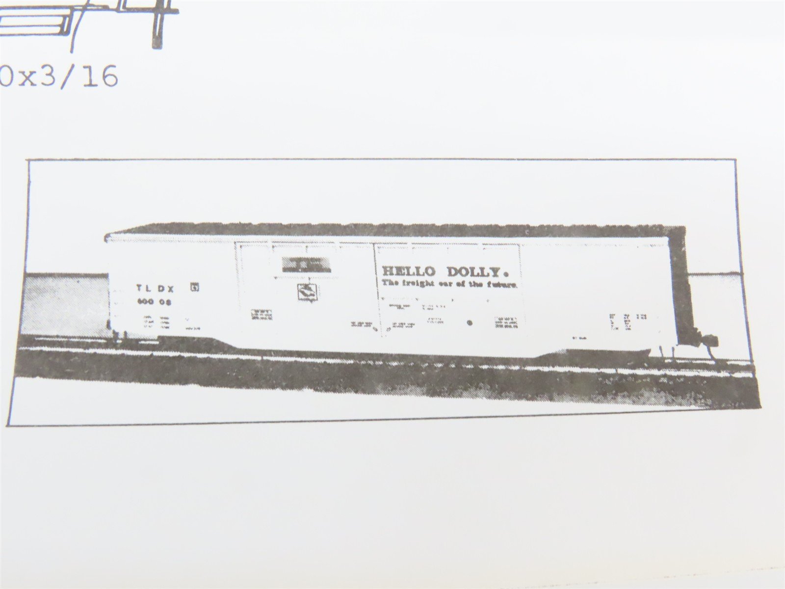 HO Scale Gloor Craft Models Kit 320 TLDX Hello Dolly 70' Lumber Box Car