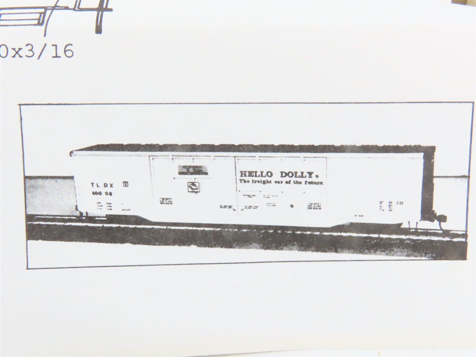 HO Scale Gloor Craft Models Kit 320 TLDX Hello Dolly 70' Lumber Box Car