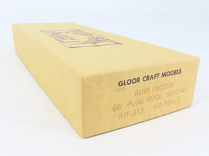 HO Scale Gloor Craft Models Kit 313 RBBQ Burlington Route 60' Plug Door Box Car