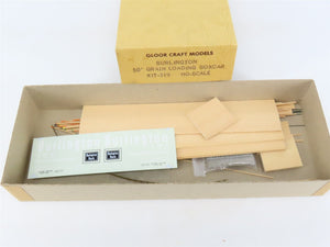 HO Gloor Craft Models Kit 319 CB&Q Burlington Route 50' Grain Loading Box Car