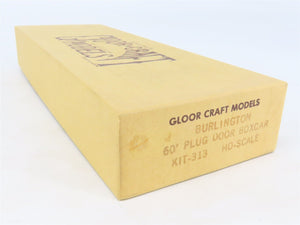 HO Scale Gloor Craft Models Kit 313 RBBQ Burlington Route 60' Plug Door Box Car