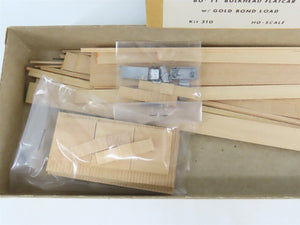 HO Gloor Craft Models Kit 310 PTTX Trailer Train 60' Flat Car w/ Gold Bond Load