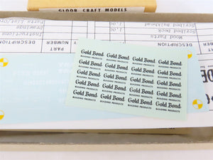 HO Gloor Craft Models Kit 310 PTTX Trailer Train 60' Flat Car w/ Gold Bond Load