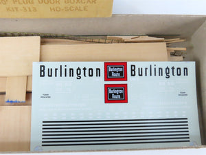 HO Scale Gloor Craft Models Kit 313 RBBQ Burlington Route 60' Plug Door Box Car