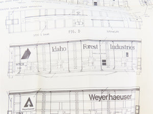 HO Scale Gloor Craft Models Kit 346 LUNX Weyerhaeuser All Door Box Car