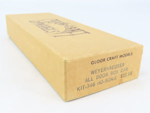 HO Scale Gloor Craft Models Kit 346 LUNX Weyerhaeuser All Door Box Car