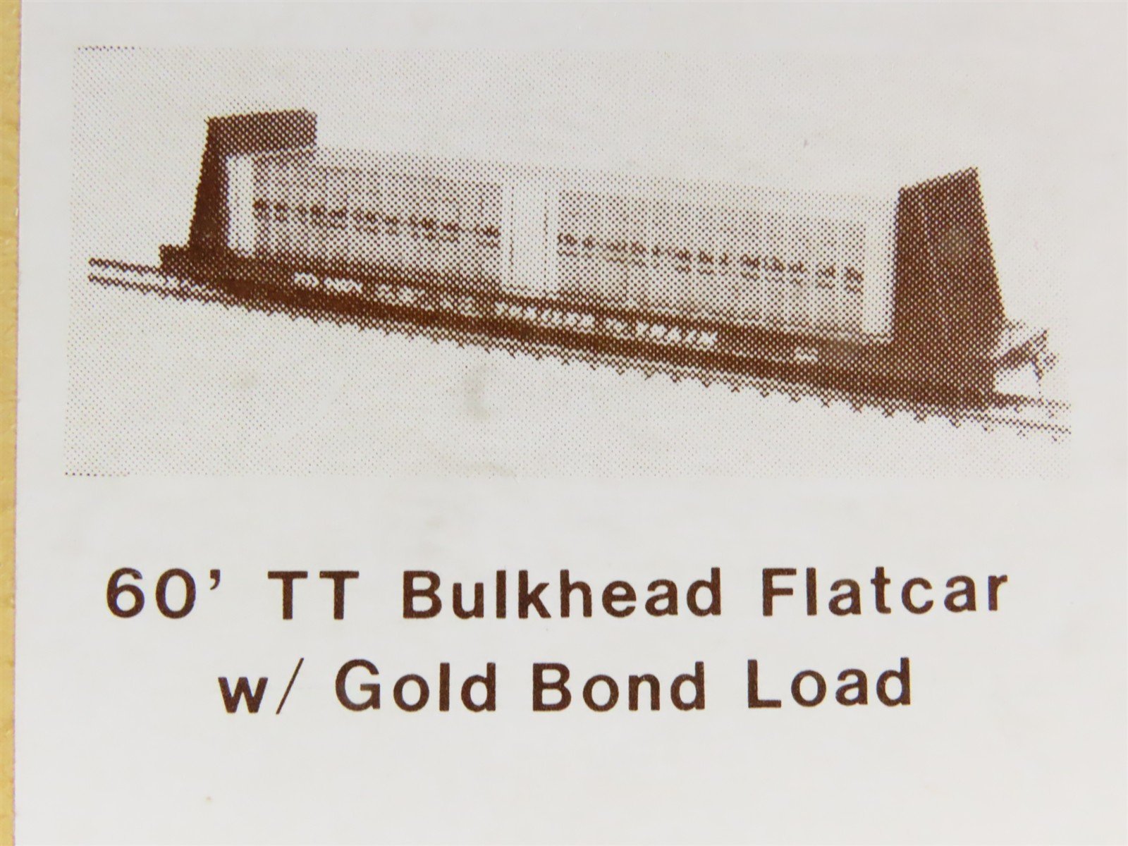 HO Gloor Craft Models Kit 310 PTTX Trailer Train 60' Flat Car w/ Gold Bond Load