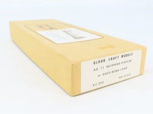 HO Gloor Craft Models Kit 310 PTTX Trailer Train 60' Flat Car w/ Gold Bond Load