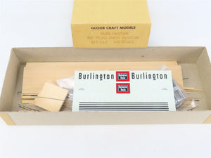 HO Scale Gloor Craft Models Kit 313 RBBQ Burlington Route 60' Plug Door Box Car