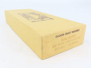 HO Scale Gloor Craft Models Kit 313 RBBQ Burlington Route 60' Plug Door Box Car