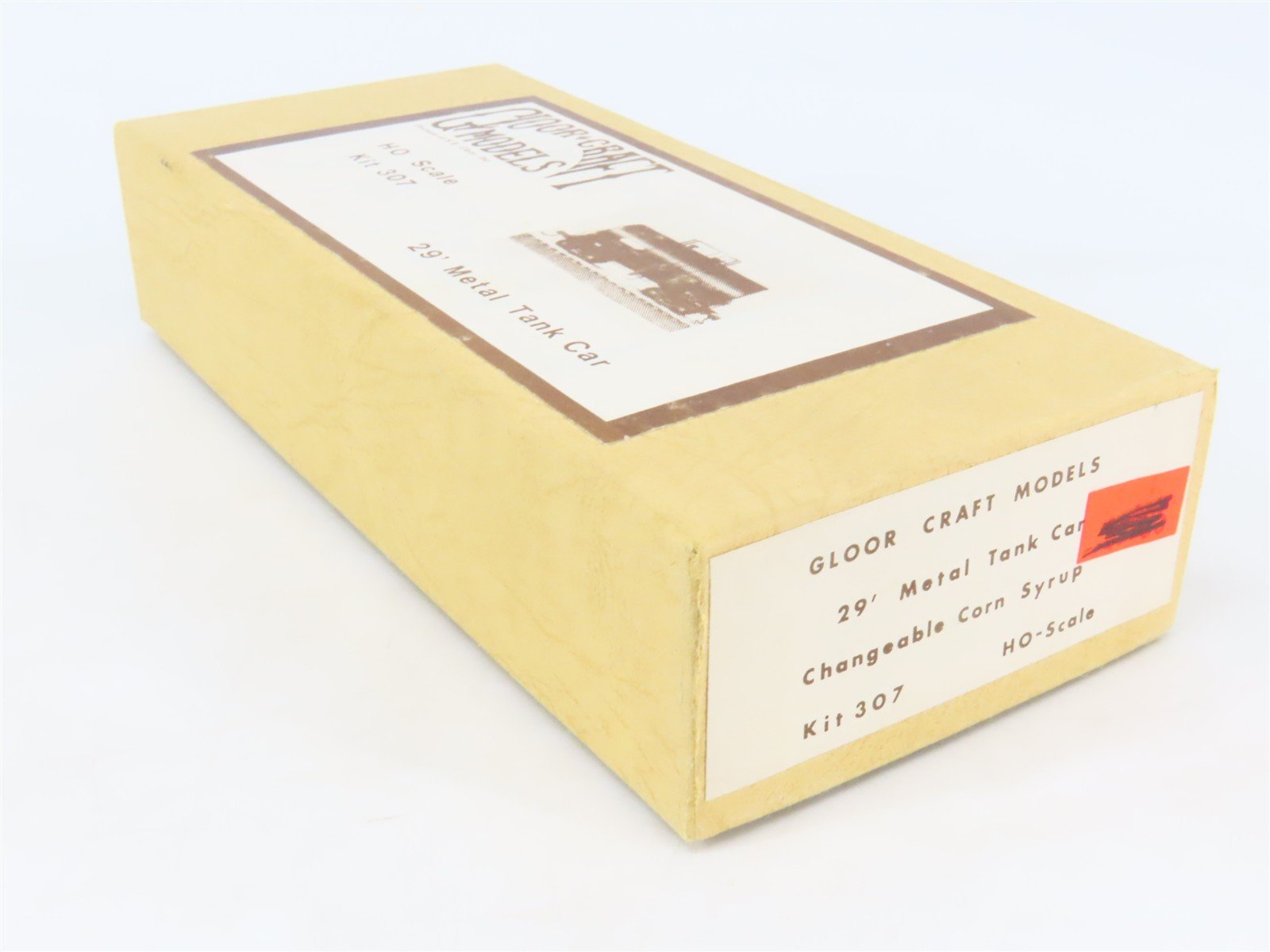 HO Scale Gloor Craft Models Kit 307 UTLX Changeable Corn Syrup 29' Tank Car