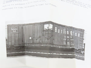 HO Gloor Craft Models Kit 319 CB&Q Burlington Route 50' Grain Loading Box Car