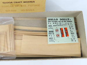 HO Scale Gloor Craft Models Kit 320 TLDX Hello Dolly 70' Lumber Box Car