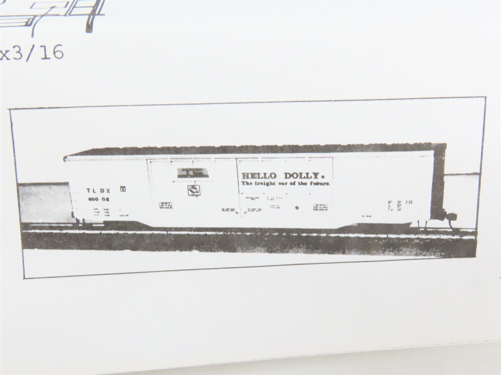 HO Scale Gloor Craft Models Kit 320 TLDX Hello Dolly 70' Lumber Box Car
