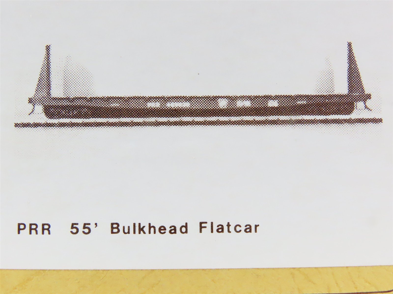 HO Gloor Craft Models 2 in 1 Kit 334 PRR Pennsylvania 55' Bulkhead Flat Car