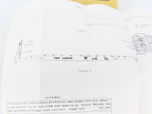 HO Gloor Craft Models 2 in 1 Kit 334 PRR Pennsylvania 55' Bulkhead Flat Car