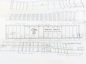 HO Scale Gloor Craft Models Kit 320 TLDX Hello Dolly 70' Lumber Box Car