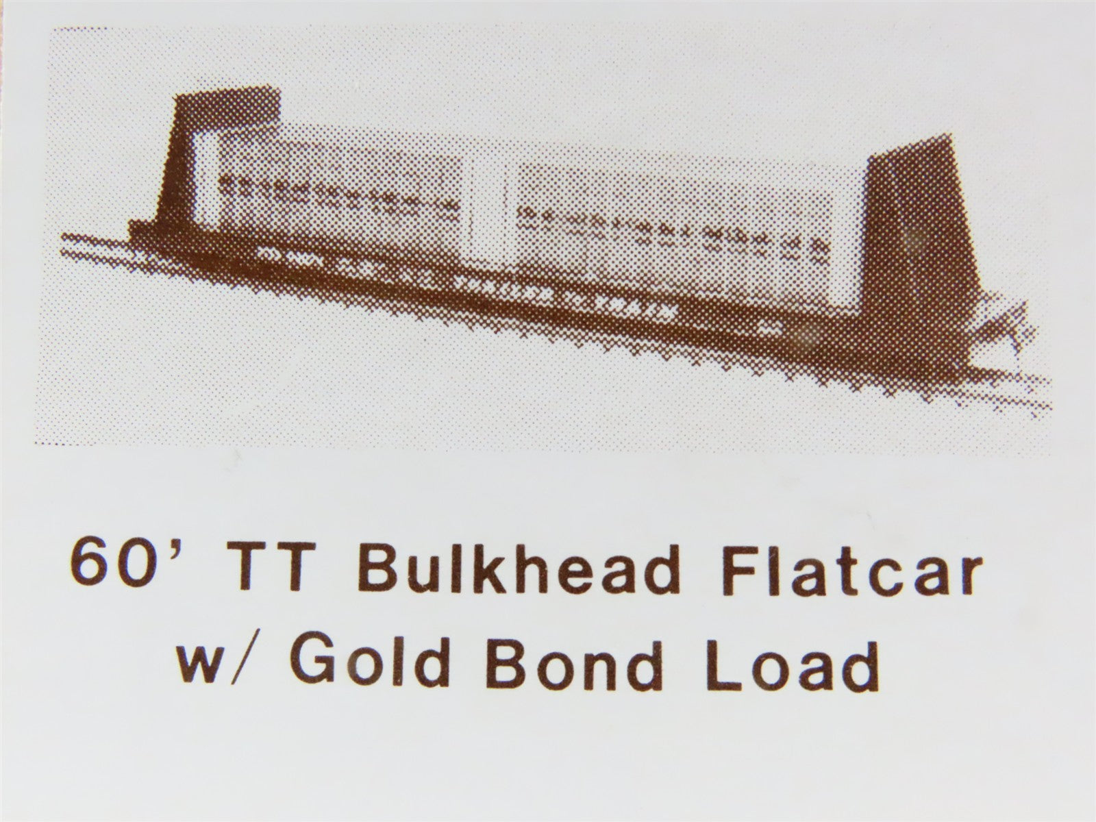 HO Gloor Craft Models Kit 310 PTTX Trailer Train 60' Flat Car w/ Gold Bond Load