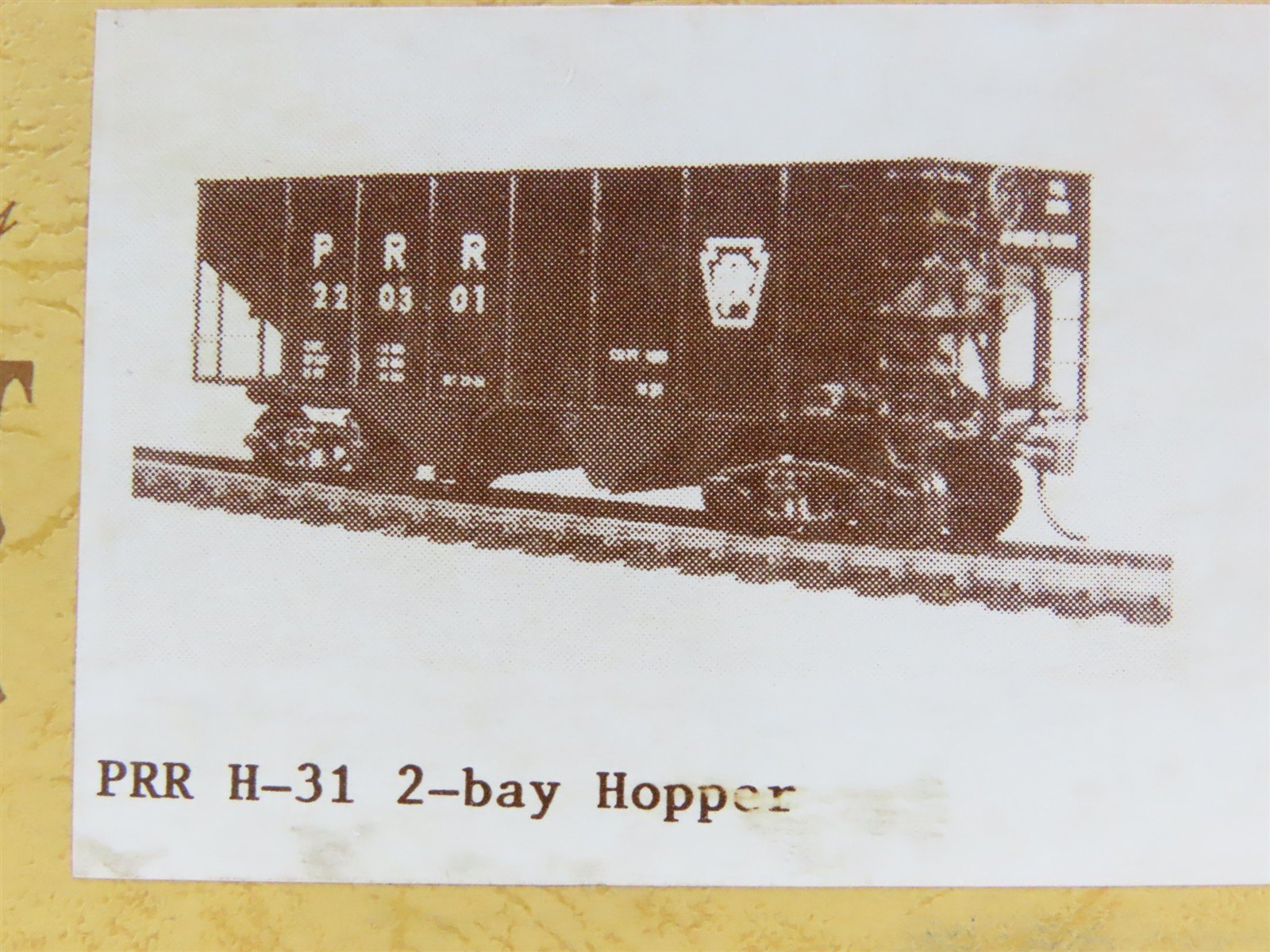 HO Scale Gloor Craft Models Kit 348 PRR Pennsylvania Railroad 2-Bay Hopper