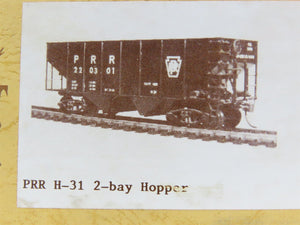 HO Scale Gloor Craft Models Kit 348 PRR Pennsylvania Railroad 2-Bay Hopper