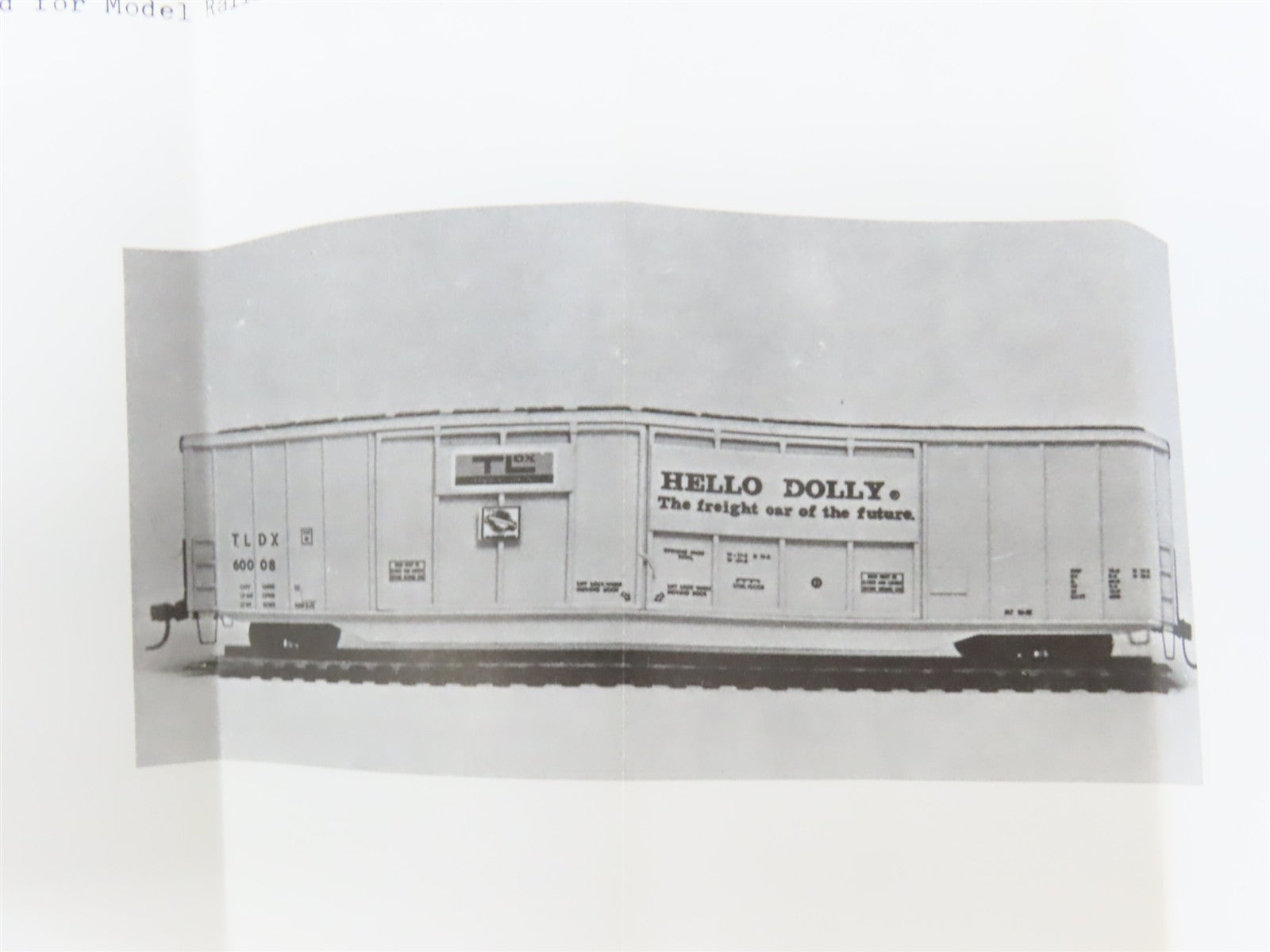 HO Scale Gloor Craft Models Kit 320 TLDX Hello Dolly 70' Lumber Box Car